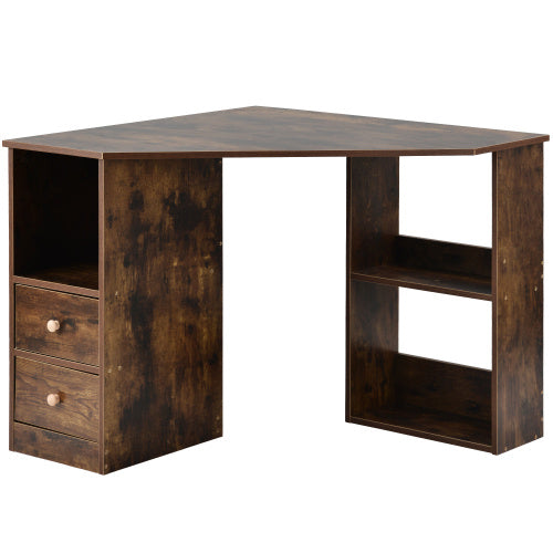 UK Local L-Computer Desk Corner Computer Desk With Large Storage Space Study Desk Laptop Table For Home Office