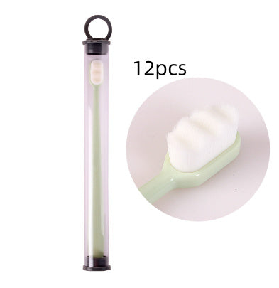 US Local Ultra-fine Toothbrush Super Soft Bristle Deep Cleaning Brush Portable For Oral Care Tools Teeth Care Oral Cleaning Travel