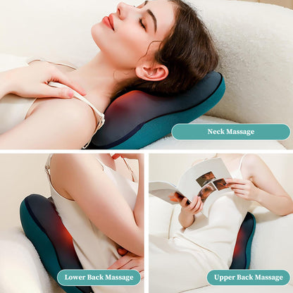 US Local Neck And Back Deep Acupressure Massager Full Body Massage Pillow Ideal Gift