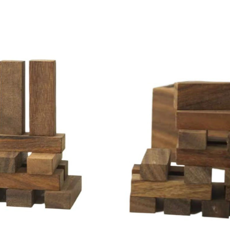 US Local Wooden Building Blocks - Fun Toys For Family Games, Board Games, Parties And Family Reunions