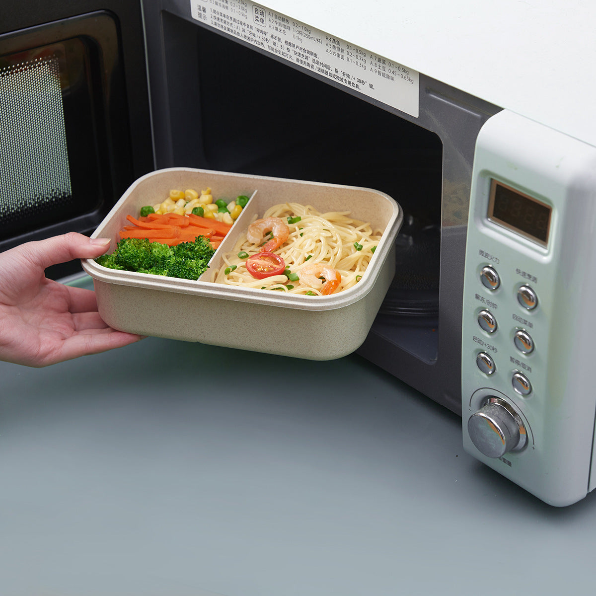 Split Box Bento Japanese-style Sealed Microwave Oven