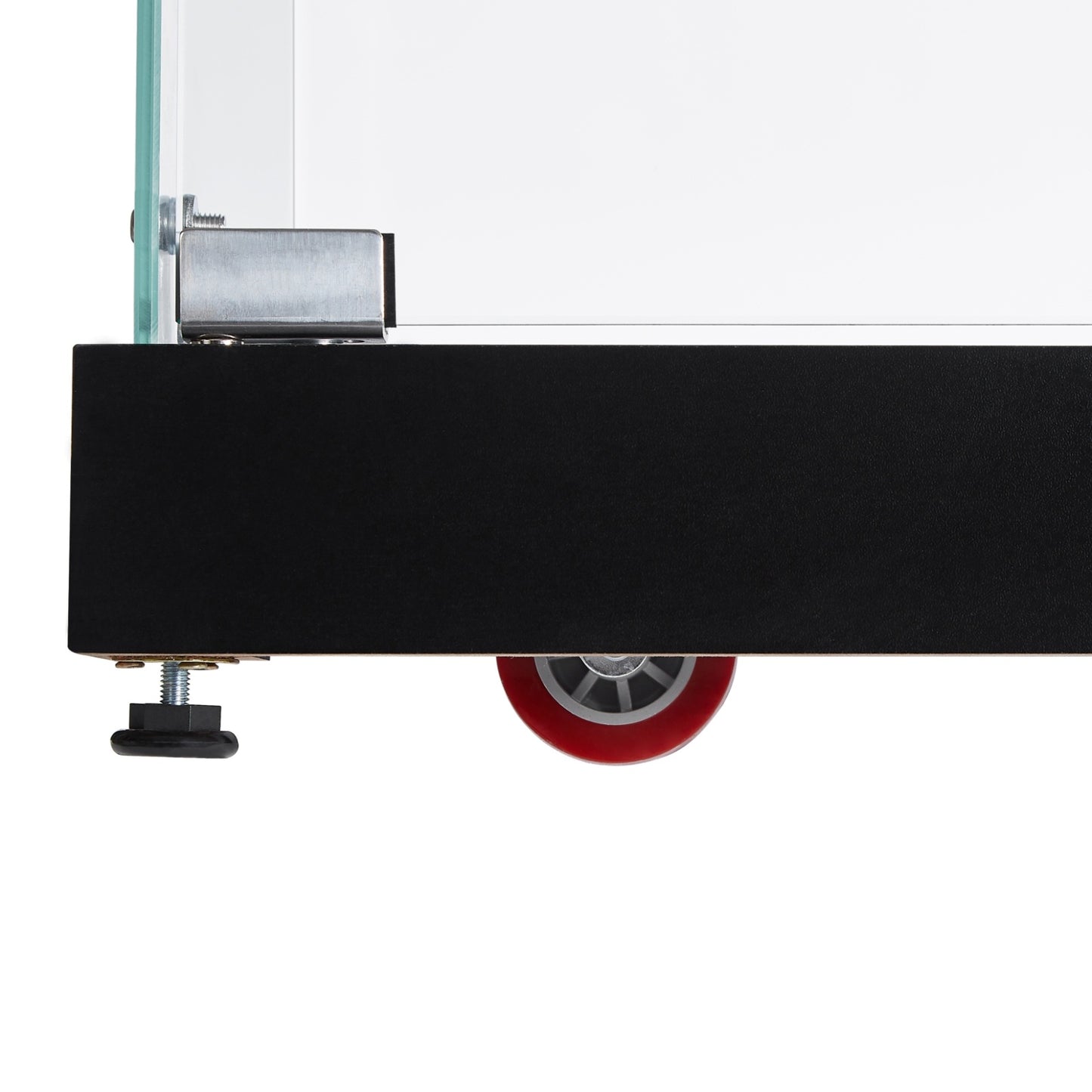 US Local 4-Tier Glass Display Cabinet, Double Door Glass Cabinet, Four Partitions, Two Locks, Floor Standing