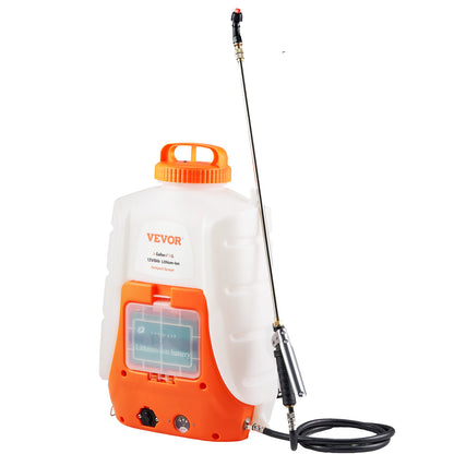 US Local VEVOR Battery Powered Backpack Sprayer 4 Gal Tank 0-90 PSI Adjustable Pressure