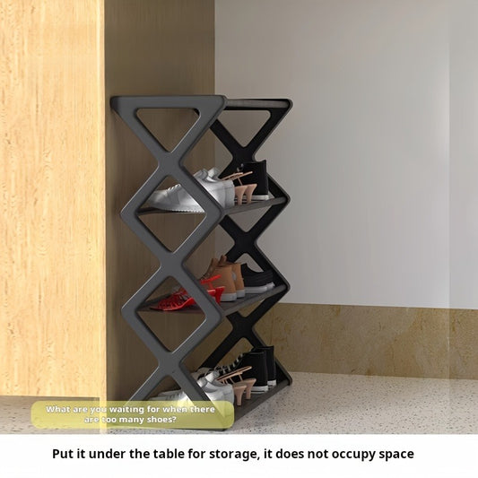 US Local 4-layer X Shoe Rack, Home Storage Supplies, High-quality Multi-layer Storage Rack, Shoe Rack At The Entrance Of The Living Room And Bedroom