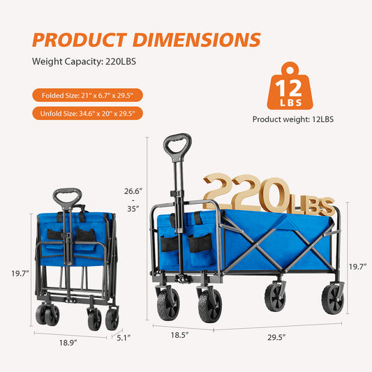 US Local Foldable Carriage For Camping And Shopping