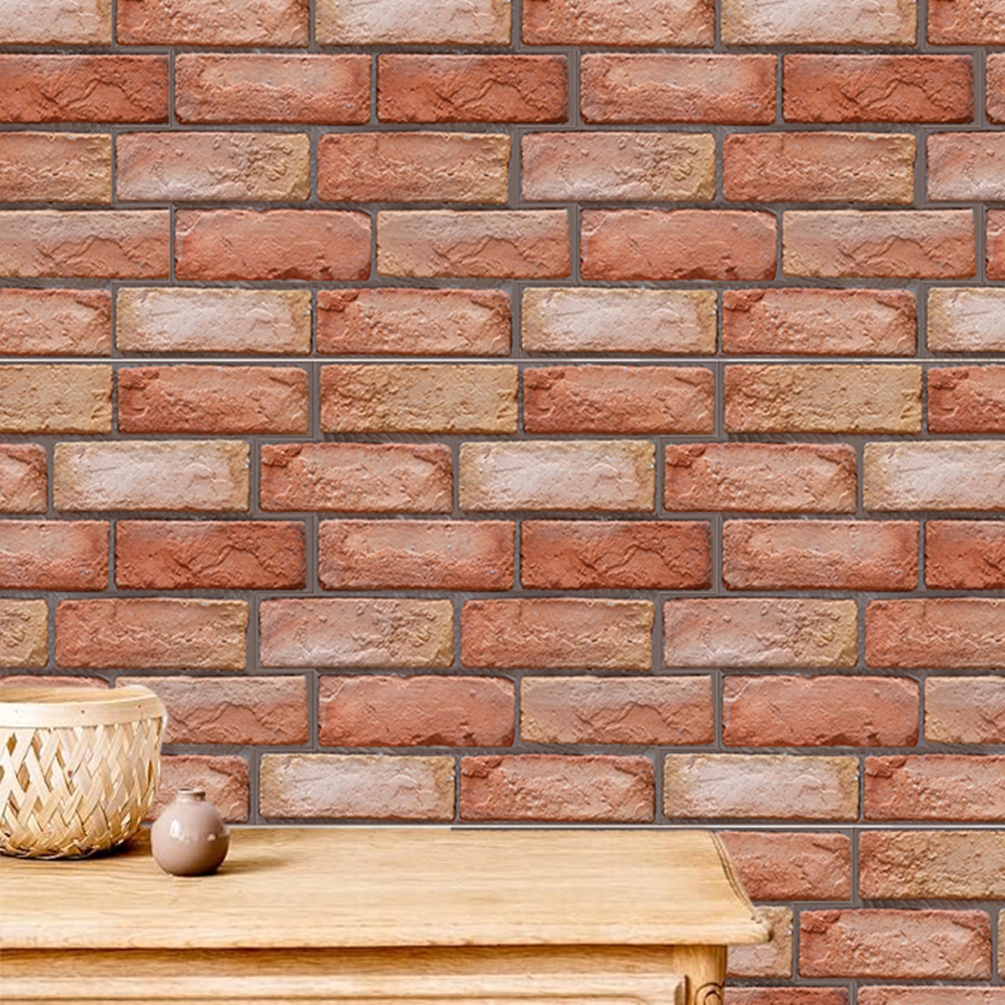 US Local 10 Brown Brick Wall Stickers