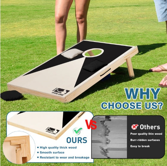 US Local Solid Wood Premium Cornhole Set