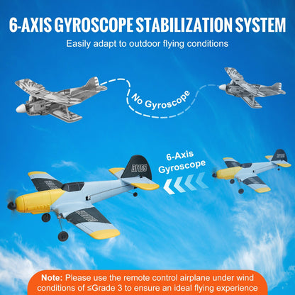 US Local VEVOR RC Airplane WWII Fighter EPP Foam RC Plane Toy With 2.4 GHz Remote Control