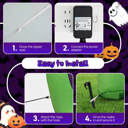 US Local 2 Pack Halloween Inflatable Octopus Tentacles Outdoor Decorations, Blow Up Hanging Decoration With Built-in LED Lights, Striking Window Decor For Halloween Party Outdoor Yard Garden Lawn