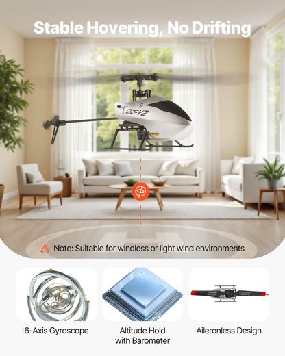 US Local RC Helicopter 4 Channel Remote Control Aircraft Toy 39 Min Flight Kids Present