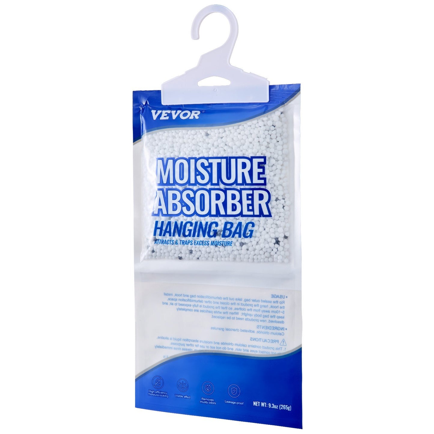 US Local VEVOR HangingMoisture Absorber, 9.3 Oz Hanging Closet Dehumidifier Bags 10 Packs, Fragrance FreeMoisture Bags In Wardrobes, Bedrooms, Bathrooms