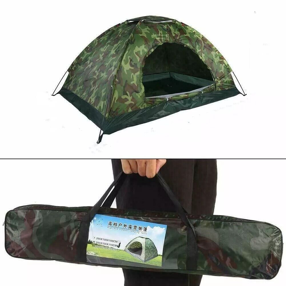 UK Local 2-3 Man Automatic Instant Double Layer-Up Camping Tent Waterproof Outdoor