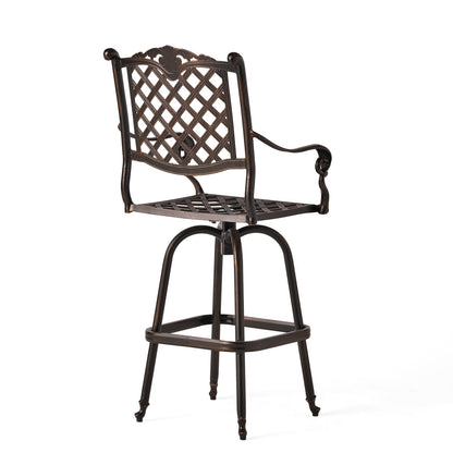US Local CAST ALUMINUM BAR STOOL