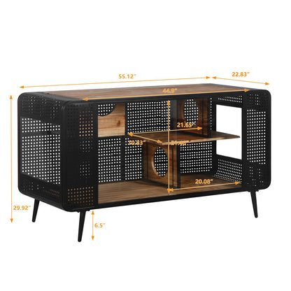 US Local Spacious Cat House With Tempered Glass For Living Room, Hallway