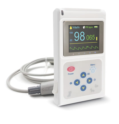 US Local Veterinary Color Display CMS60D-VET Pulse Oximeter Spo2 Probe PR VET Monitor
