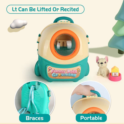 US Local Pet Dog Care Play Set Doctor Kit For Kids 16 Pcs Pretend Vet Grooming Toys