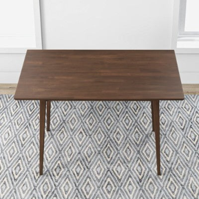 US Local Mary Modern Style Solid Wood Rectangular Dining Kitchen Table