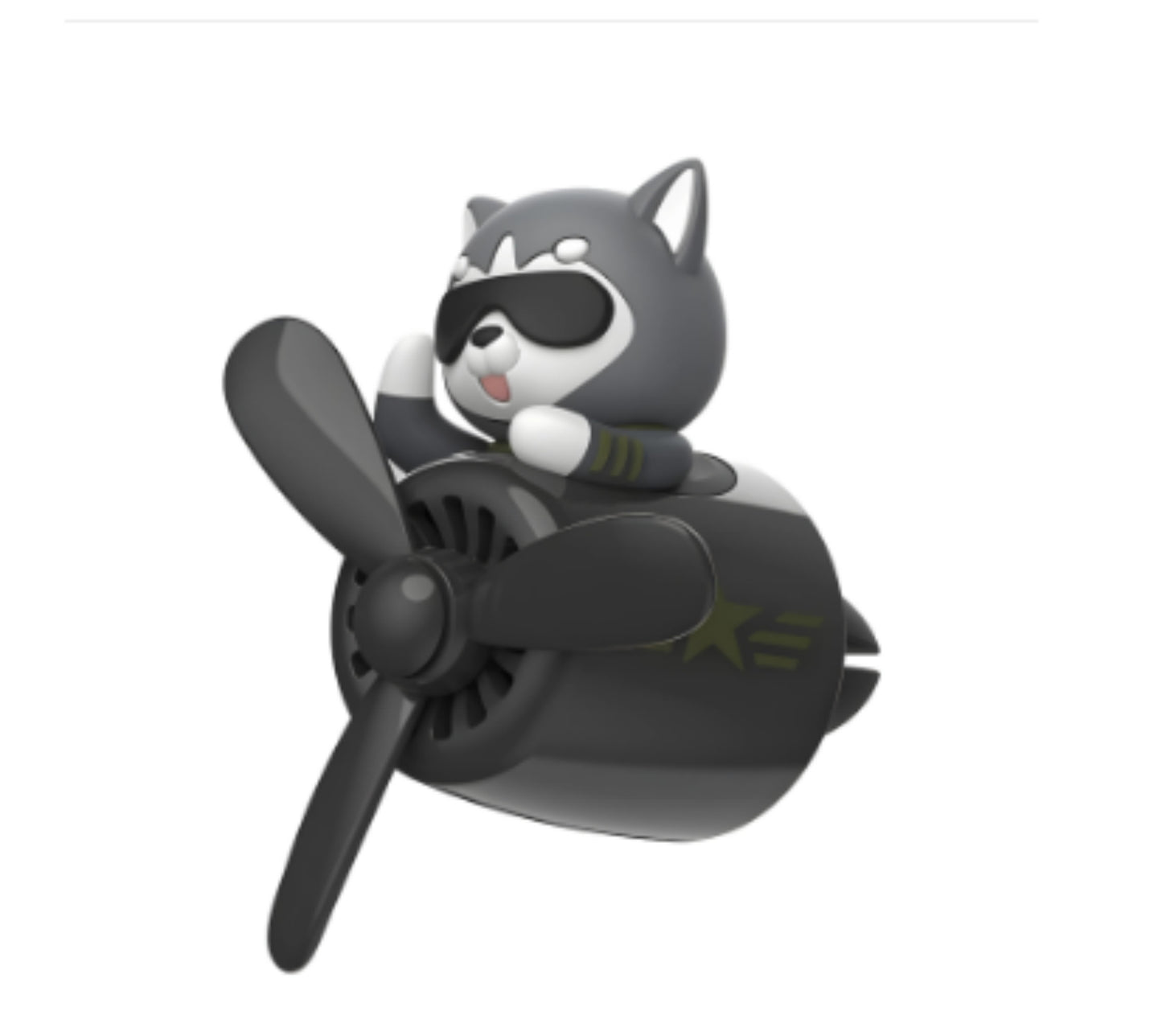 Cartoon Cute Creative Little Black Bear Car Air Outlet Aromatherapy