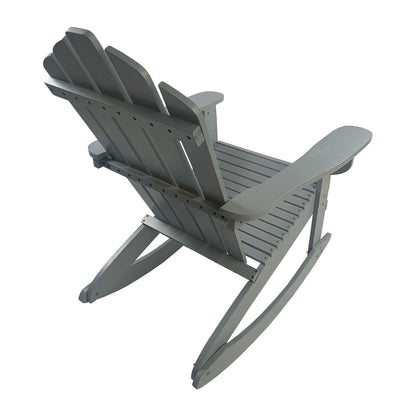 US Local Reclining Wooden Outdoor Rocking Adirondack Chair,walnut