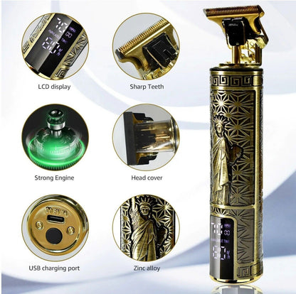 US Local Beard Trimmer Hair Clippers Cordless Hair Cutting Kit Barber Shaving Machine For Men USB Rechargeable 1 PCS