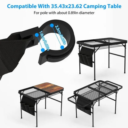 US Local Hanging Storage Net For 35.43x23.62 Camping Table Under Table Folding
