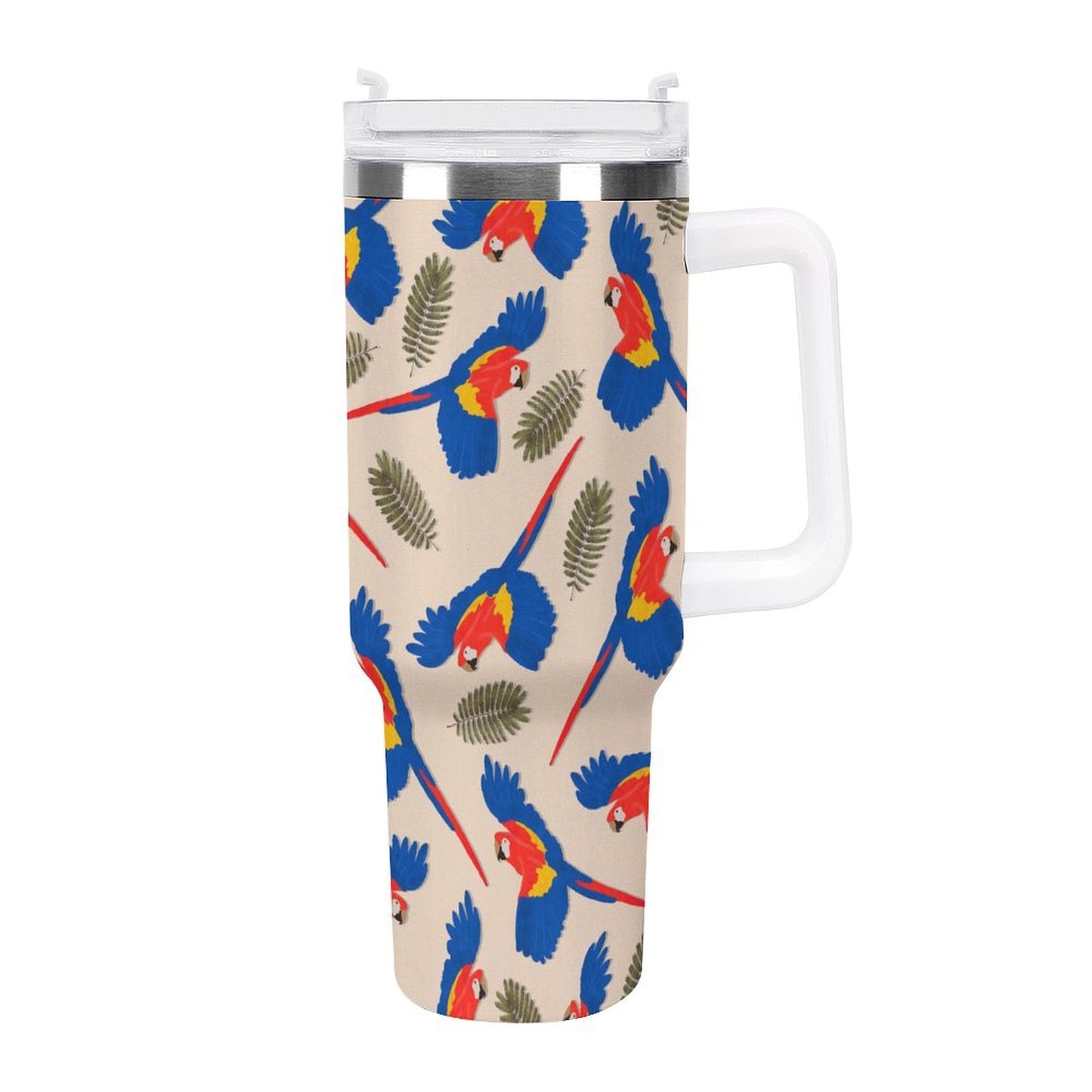 PHDT00187 POD US Local Tumbler 40 oz Large Capacity Car Cup Bird Red Blue