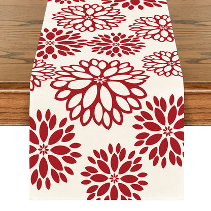 Art Table Runner Farmhouse Polyester Tablecloth