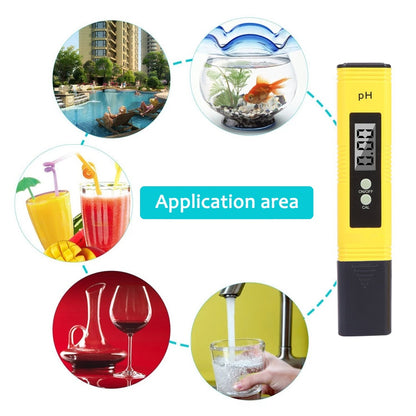 US Local PH Meter 0.01 PH Battery Powder High Precision Water Quality EC Tester 0-14 PH Measurement Range For Aquarium Swimming Pool Digital Electric PH Meter LCD Tester Pocket Hydroponics Aquarium Water Test