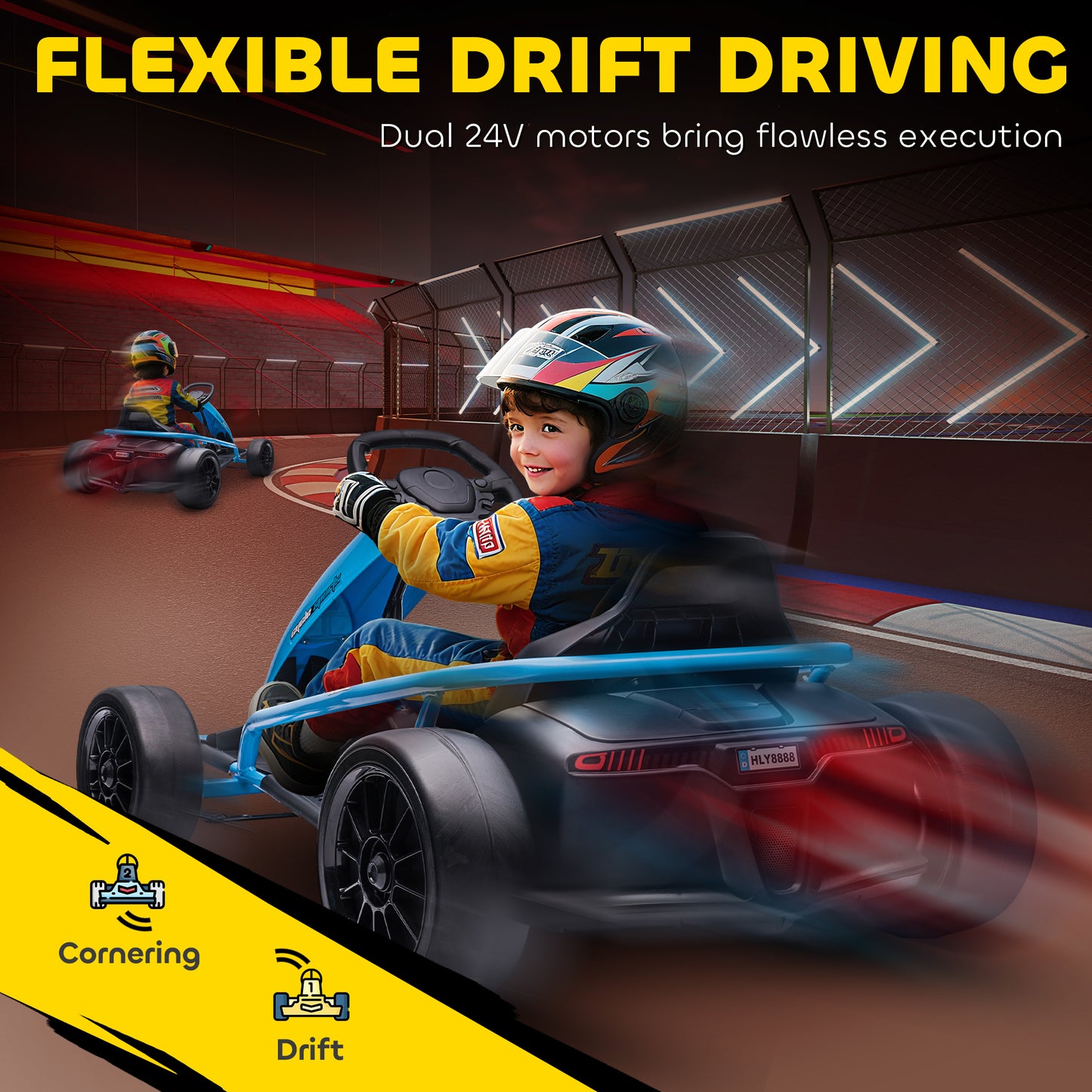 US Local 24V Electric Go Kart for Kids