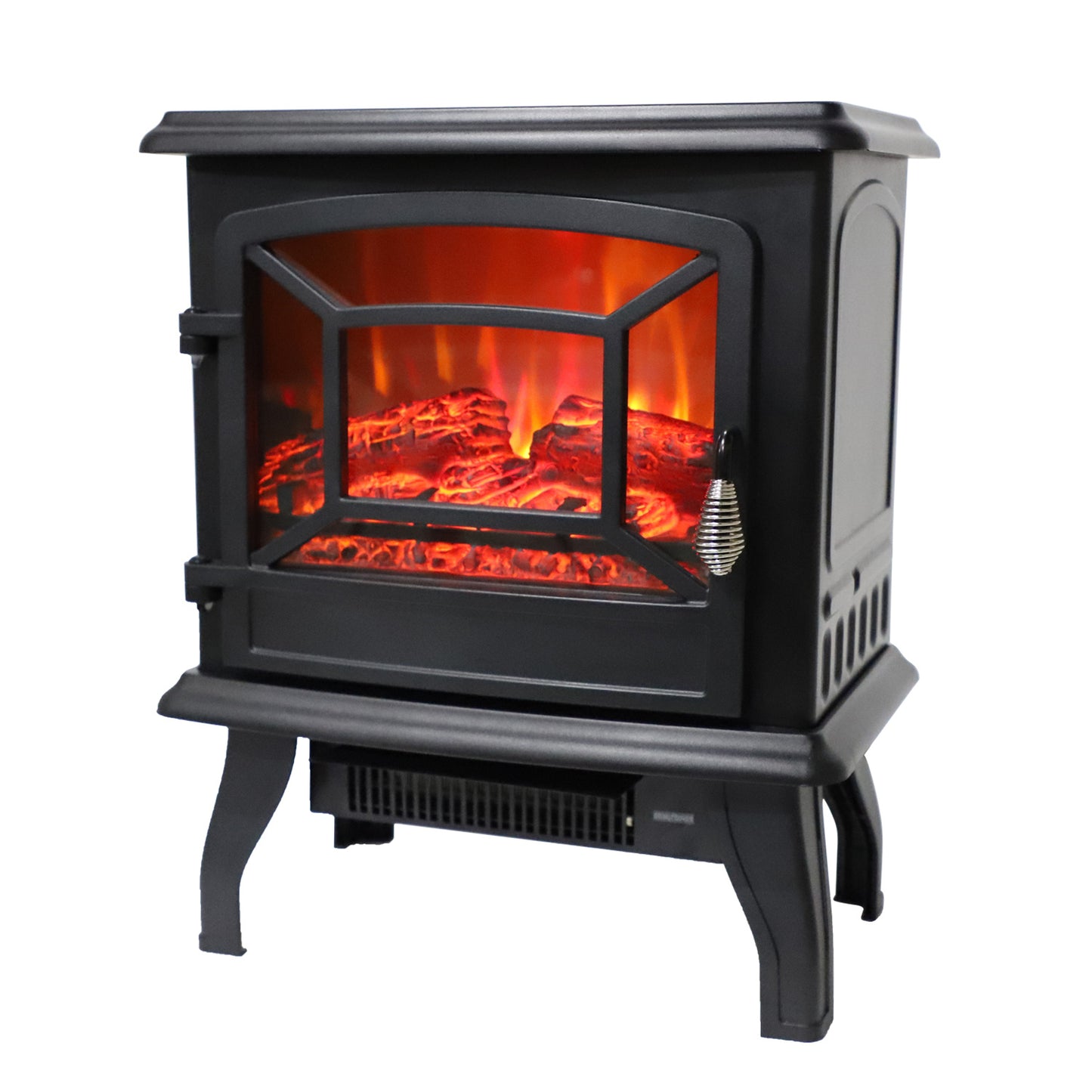 US Local US SF507-17 120V 1400W 17in Fireplace, Black, Iron Sheet, Freestanding-Fake Firewood-Heating Wire
