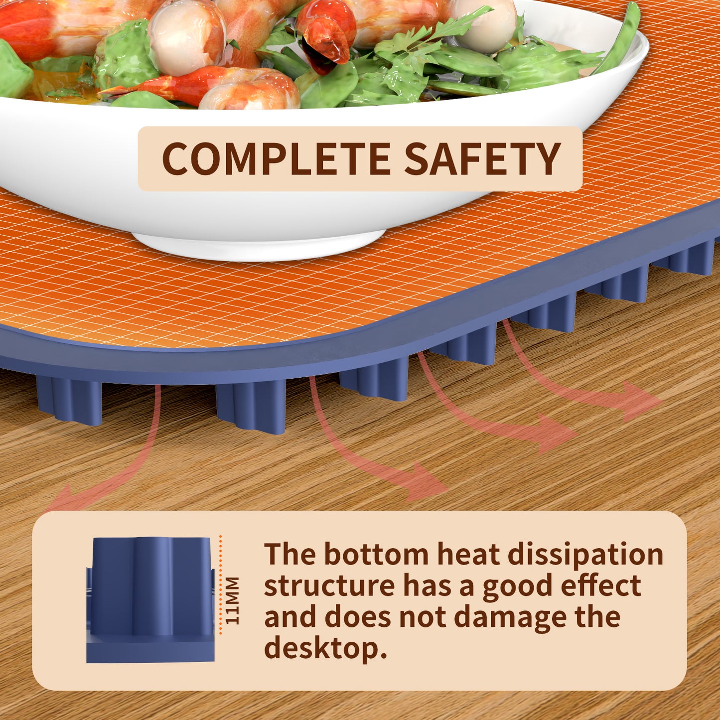UK Local Foldable Heating Plate Mat Portable Keep Food Warm Electric Warming Mat For 8 Dishes With Time Setting