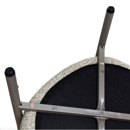 US Local Modern 2 Piece Accent Chair Set With Coffee Table  Apricot Brown PP  Steel Frame Sofa Set, Soft Cushioned Seating For Living Room, Lounge, Balcony