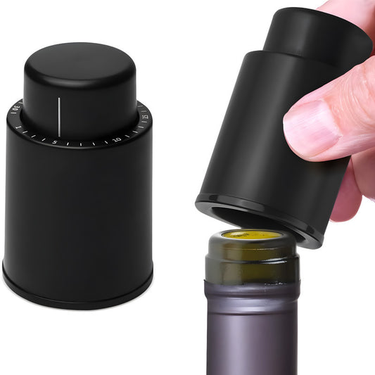 Cross-border Source Push-type Cork Vacuum Stopper With Scale Integrated Wine Stopper