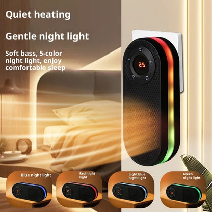 Mini Fan Colorful Light Household Small Heater