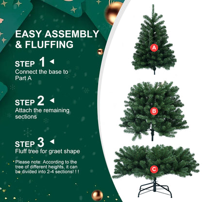 US Local 6ft, 7ft, 7.5ft, 8ft, 9ft, PVC Christmas Tree ,Christmas Decorations