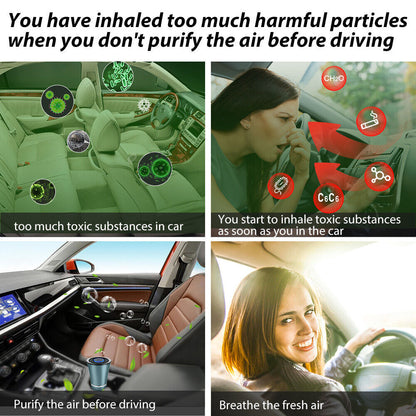 US Local Mini Portable Air Purifier Desktop-True HEPA Filter Cleans Air,Home,Office Use