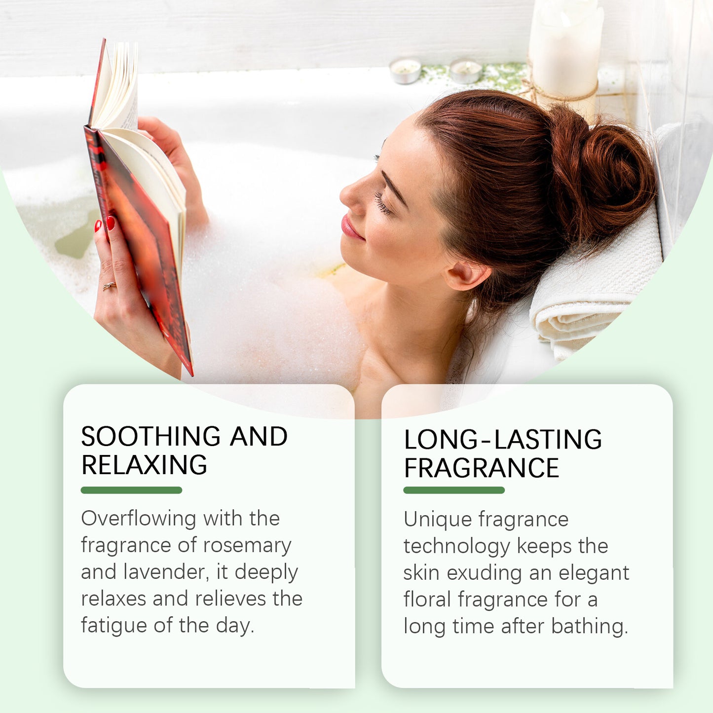 US Local OceAura Fragrant Shower Ball, Plant-Scented Shower Ball Cleans And Moisturizes The Body With A Colorful And Fragrant Shower Ball