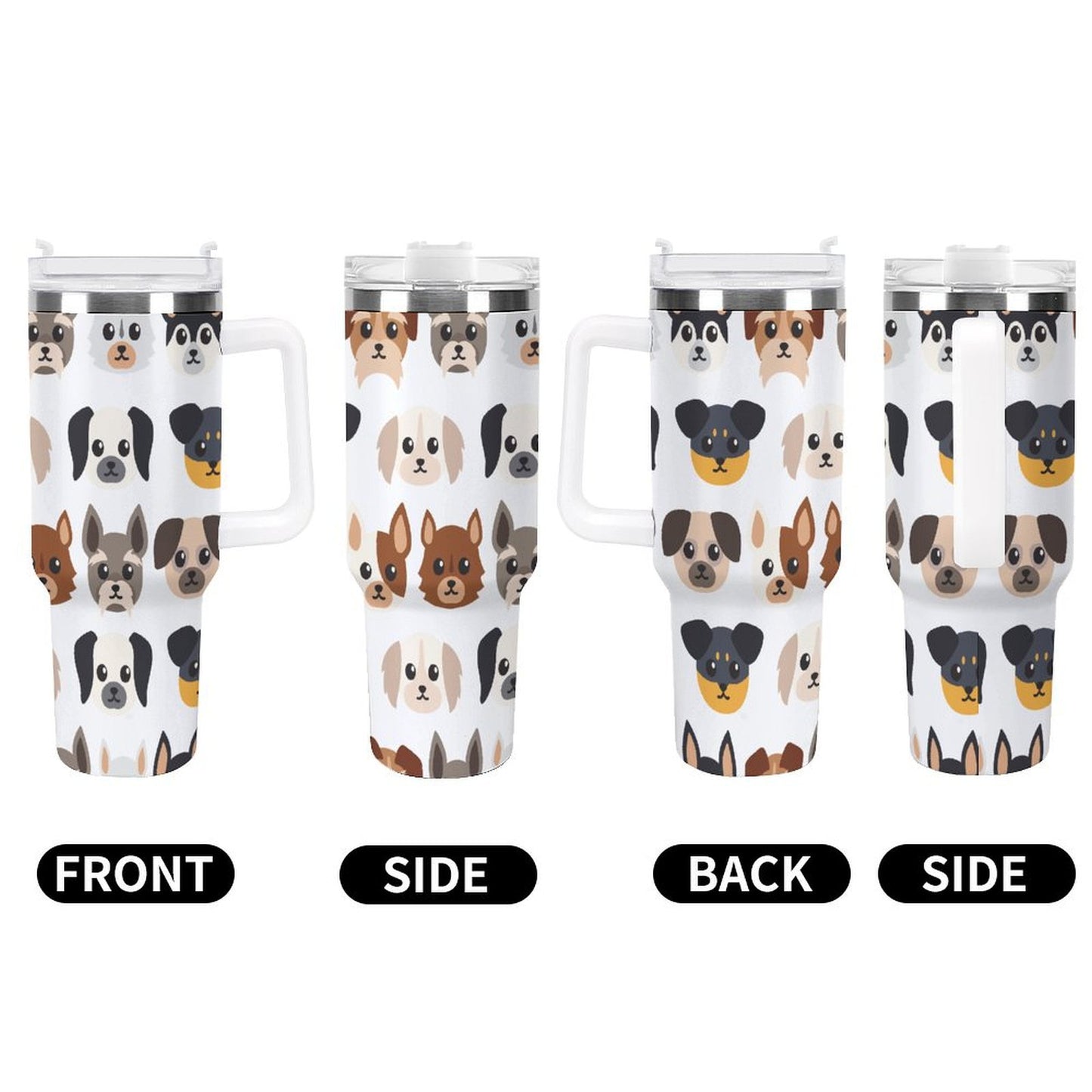 PHDT00240 POD US Local Tumbler 40 oz Large Capacity Car Cup Cartoon Dog