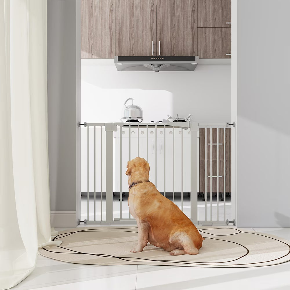 US Local High White Child Safety Gate For Baby Door Barrier With Extensions