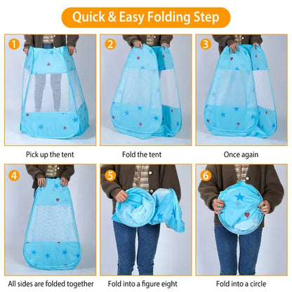 US Local Kids Pop Up Game Tent Prince Princess Toddler Play Tent Indoor Outdoor Castle Game Play Tent Birthday Gift For Kids