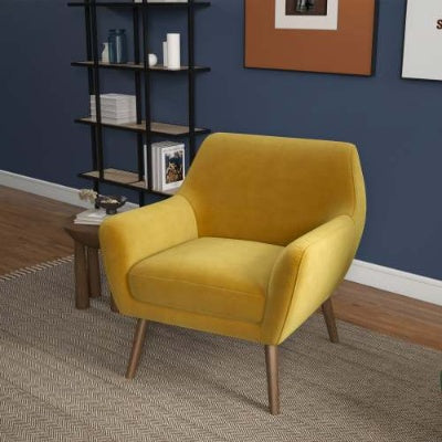 US Local Panom Gold Velvet Lounge Chair