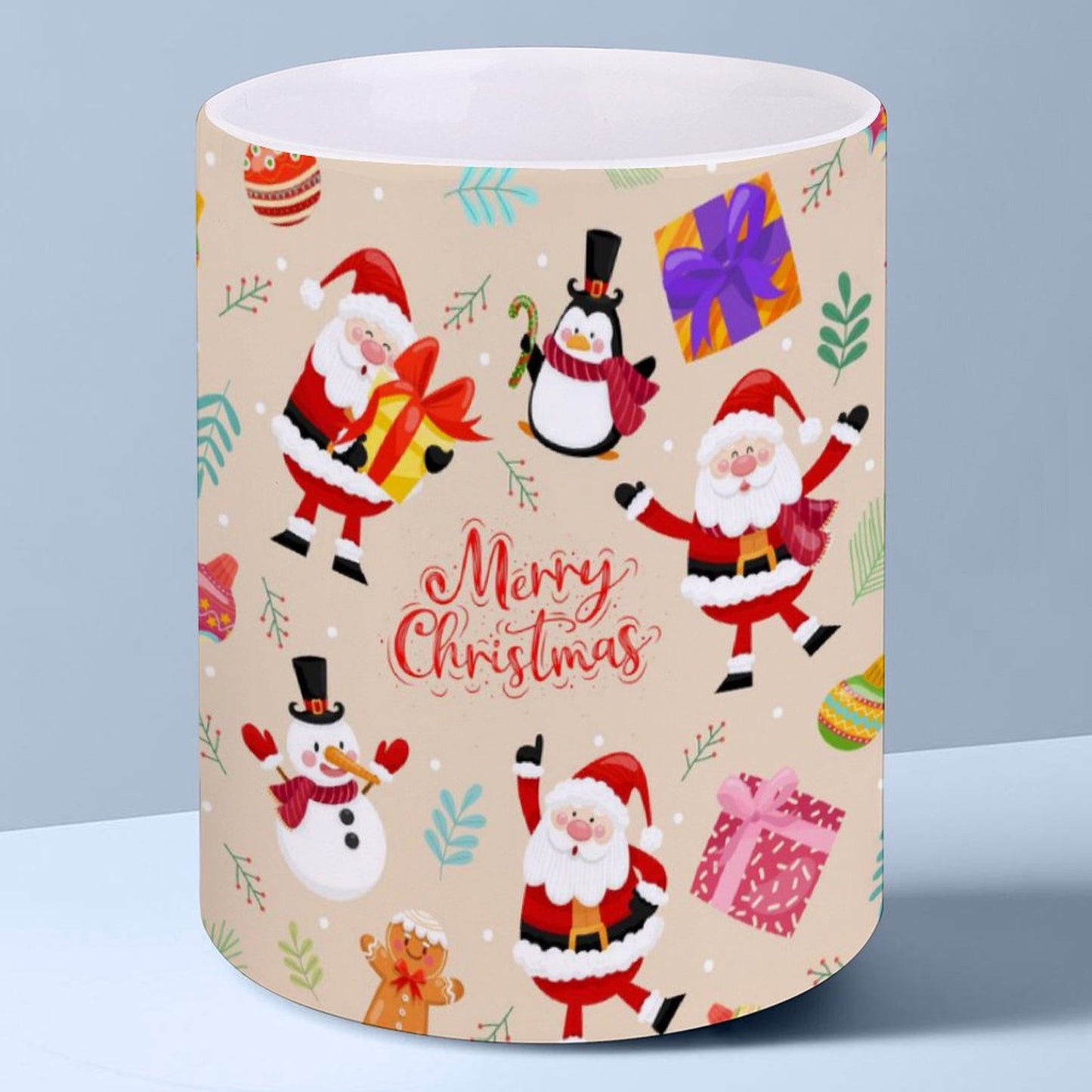 POD US Local White mug with full print, Christmas Santa, Gifts 0035