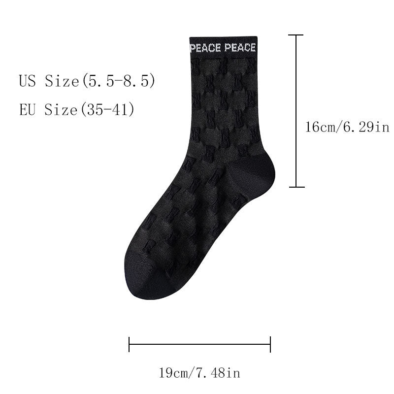 US Local 6 Pairs Womens Crew Socks Casual Knit Comfy Seamless Comfort Breathable Cool Dress Socks For Outdoor Sports Running Fitness Cycling