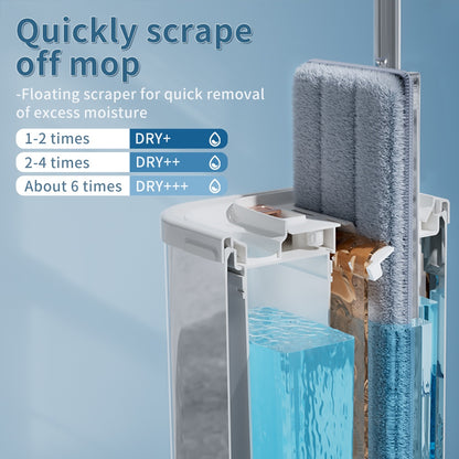 US Local Separates Dirty Water Mop, Flat Mop And Bucket For Home With  Extra Refills, Stainless Steel Mop And Bucket With Wringer