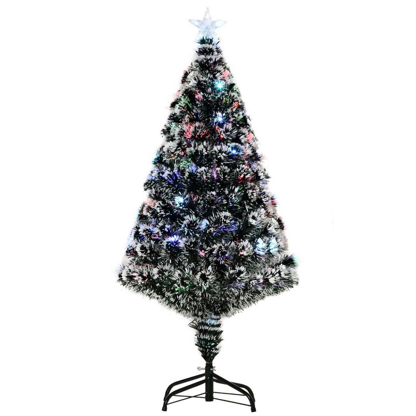 CA Local 4 ft Pre-Lit LED Optical Fiber Christmas Tree Artificial Seasonal Decor
