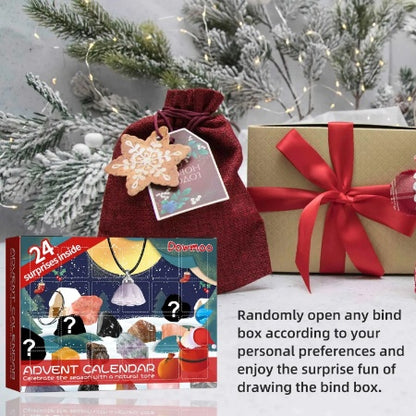 US Local Dowmoo Christmas Advent Calendar Mineral Blind Box 24-Box Christmas Gift Toy Mineral Blind Box