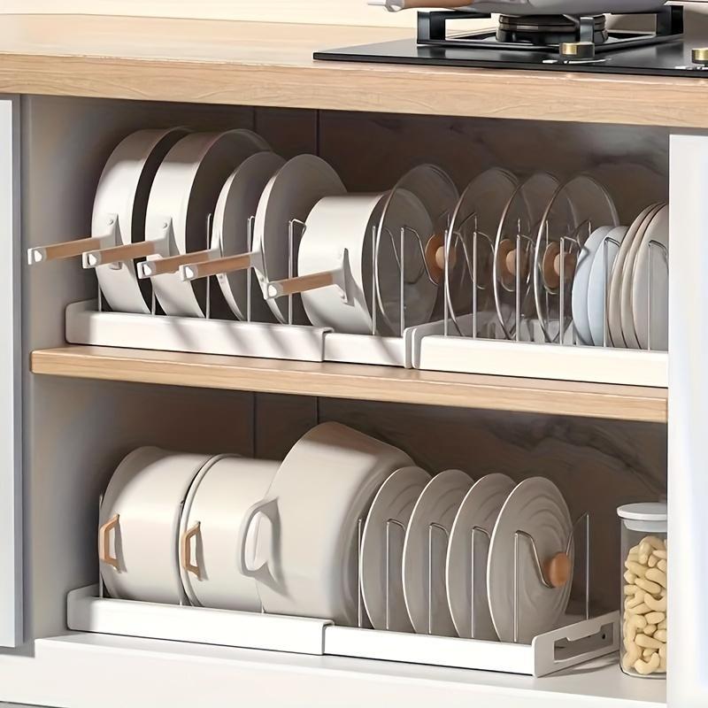 US Local A Retractable Kitchen Storage Rack With Pot Rack, Dish Rack, Drainer And Pull-out Drawer, A Space-saving Storage Solution