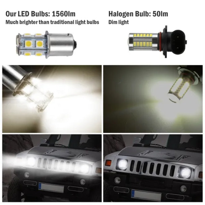 US Local 20Pcs 12V Car Light Bulbs 4500K 14MM Aluminum Alloy Turn Signal Light