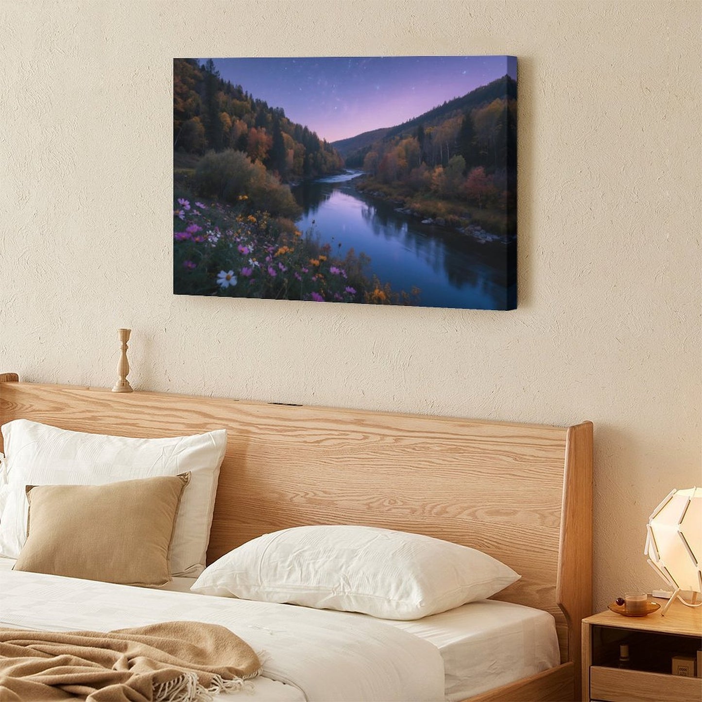 Decorative Interior Frame Painting Mountain-river-starry-autumn-8