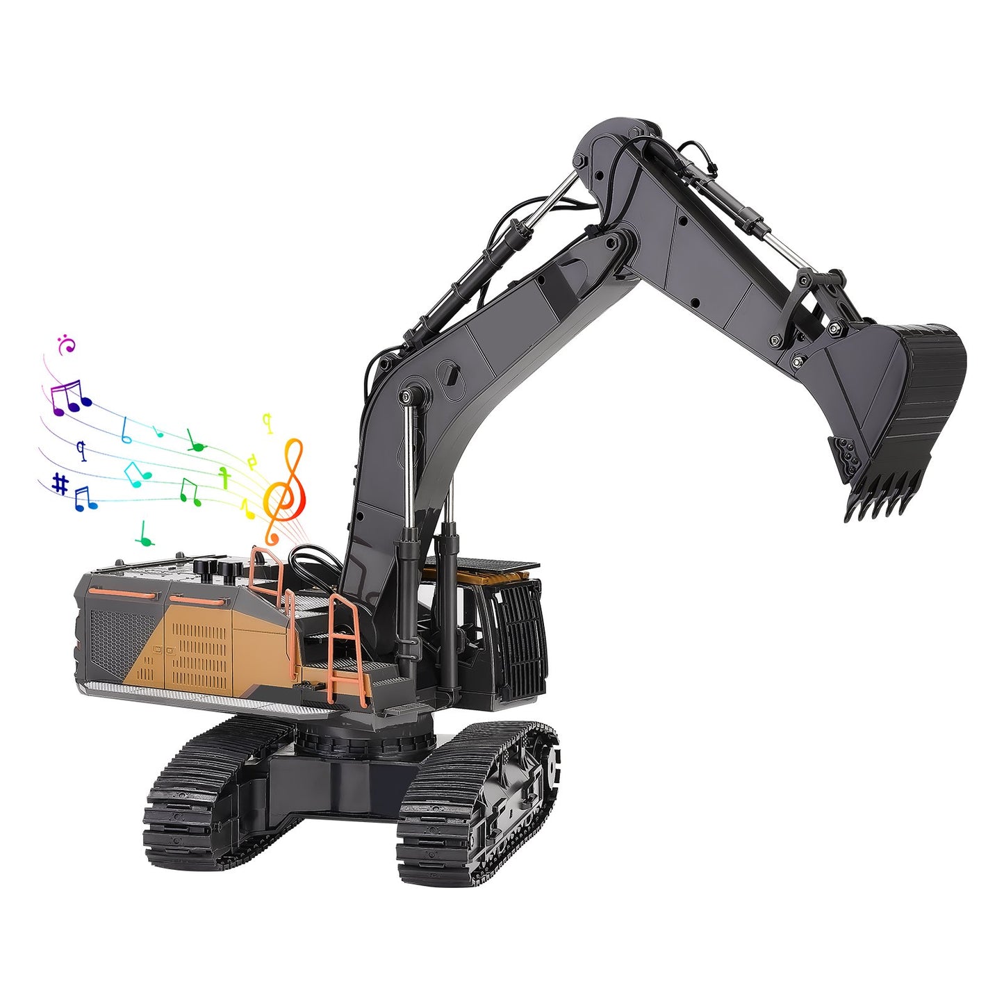 US Local Remote Control Excavator Toy 22 Channel 1:14 Scale RC Excavator Digger For Kids